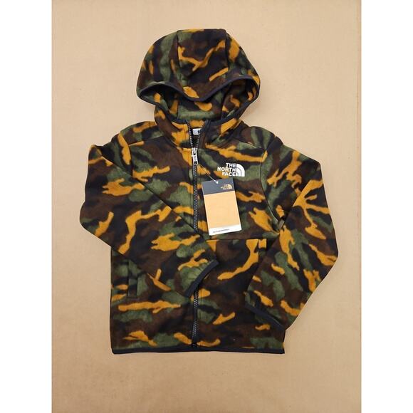 The North Face Other - NWT The North Face Teen Glacier Full Zip Fleece Hoodie Black Camo Kids' XS 6